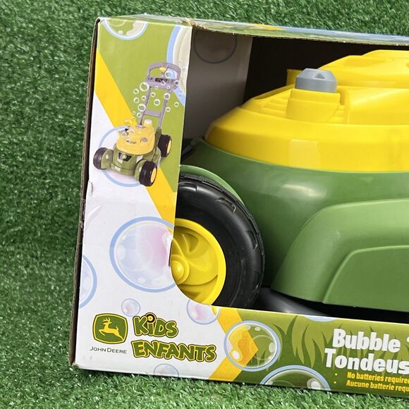 John Deere Bubble 'N' Go Lawn Mower Toy w/Bubble Solution Toddler’s Summer Gift - Picture 6 of 16